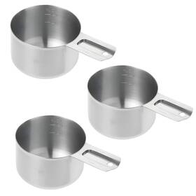 Umbky0q7 Euphhonycs 630812 1 3 Pack Cup Stainless Steel Measuring 12.8 Cm X 5 8 Silver Umbky0q7 Euphhonycs 630812 1 3 Pack Cup Stainless Steel Measuring 12.8 Cm X 5 8 Silver