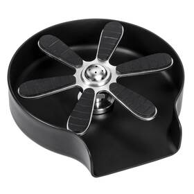 Ever Variety 709401103555 Cup Cleaner For Sink High-quality 304 Stainless Steel Glass Rinser Black Cu