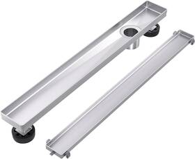Bl-cm-48in-ls Exf 48 Inch Offset Linear Shower Drain Brushed Tile Insert Cover 304 Stainless