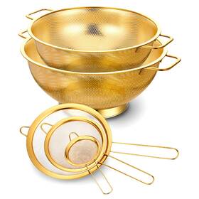 Exircy Xe00150622 Strainers And Colanders Set 2 Pcs Stainless Steel Colander 3 Fine Me