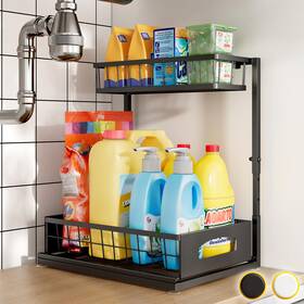 341v1.0-0103 Fabutier 2200339/341v1.0-0103 Under Sink Organizer Cabinet For Kitchen 1 Pack Black