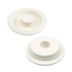 Bt0806 Faotup 2pcs White Rubber Bathtub Stoppers - Universal Sink Stopper For Bathroom And