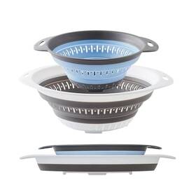 Fglmctsh 767461691665 Collapsible Colander Set Square Round Triangles Silicone Kitchen Strainer Per