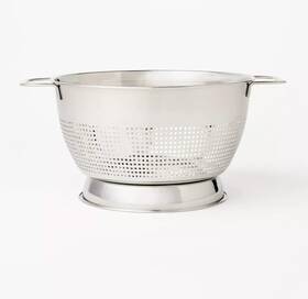 Figmint 630706924166 3 Quart Stainless Steel Colander Silver - Figmint 630706924166 3 Quart Stainless Steel Colander Silver -