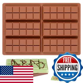 B09pcx78cj Fimary Silicone Chocolate Bar Mold For Dubai Pistachio Candy Snacks - Non-stic