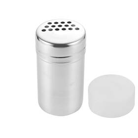 Fingerpanpa 605556587649 Dredge Shaker Spice Grated Cheese Stainless Steel Seasoning Large Holes Lid