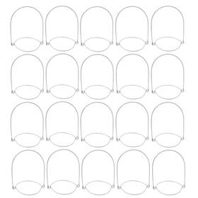 Fire Rose 196196 Fangulu 24pcs Stainless Steel Mason Jar Wire Hangers 3.9 2.6