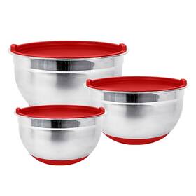 B01leews82 Fitzroy And Fox Stainless Steel Mixing Bowls With Lids Non Slip Bases Set O