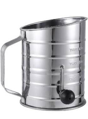 J312 Fjkg7 Flour Sifter For Baking Fine Mesh Hand Crank With 4 Wire Agitator Loop J312 Fjkg7 Flour Sifter For Baking Fine Mesh Hand Crank With 4 Wire Agitator Loop