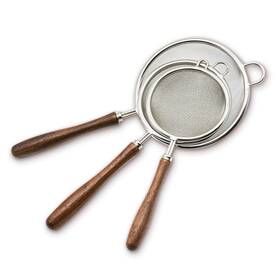Jy2024003-01 Flylin 3 Set Mesh Strainer For Kitchen Colander Skimmer 304 Stainless Steel With Wo