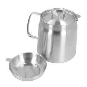 Fosa5oiq96akeg-12 Fosa Stainless Steel Oil Filter Pot Bacon Grease Container Large Capacity Fr
