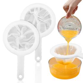 241672-us Foyods 2pcs Nylon Mesh Strainer For Kefir 100/200 Plastic Mi