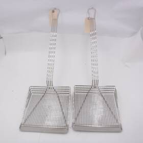 226-1111 Franklin 2 Pack Machine 8 Inch X Fryer Scoop And Skimmer Basket