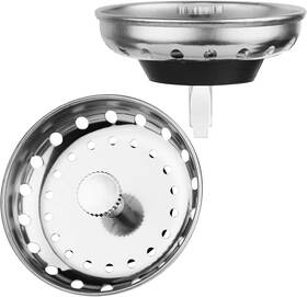 Fri002 445009154188 2pack Kitchen Sink Strainer Stopper Combo 3.5in Stainless Steel Drain Plug