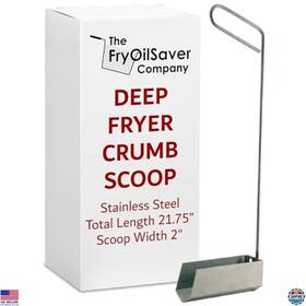 B07thdk1y1 Fryoilsaver Co. V-shaped Deep Fryer Strainer Scoop Skimmer Spoon For Home And Restaurant Use