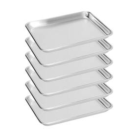 B0c2hg7nbr Fsuon 6 Pk Quarter Size Aluminum Commercial Baking Cookie Sheet Pan 13 Inch X10