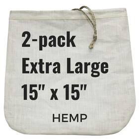 Gaia Guy 718207658404 2 Extra-large Nut Milk Bags - 15 Inch X All Natural Hemp Reusable Food Stra Gaia Guy 718207658404 2 Extra-large Nut Milk Bags - 15 Inch X All Natural Hemp Reusable Food Stra