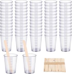 Gafba311033 Gartful Resin Measuring Cups Tool Kit 110 Packs Epoxy 50ml Clear Gafba311033 Gartful Resin Measuring Cups Tool Kit 110 Packs Epoxy 50ml Clear