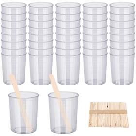 Gafba311034 Gartful 90pcs Epoxy Mixing Cups Kit 40pcs 100ml Disposable Clear