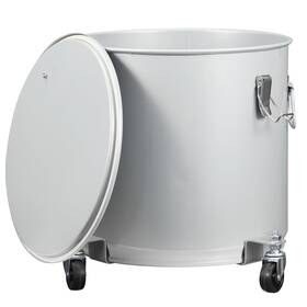 Garveehome 198723083636 8 Gal Fryer Grease Bucket Oil Disposal Caddy Steel Transport Cont