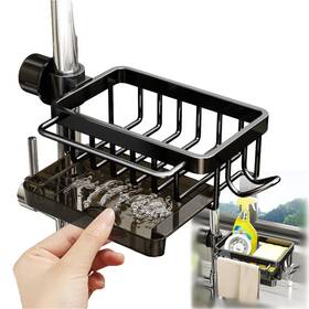 0704 Gcftiff Sink Organizer Rack For Kitchen And Bathroom 2025 New Right Black
