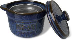 Gdcz 744759557346 Ceramic Bacon Grease Container With Strainer 18 Oz Keeper Ba