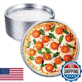 B0f3xt5lv2 Gdoodm 50 Pack Aluminum Pizza Pans Foil 11 Inch Round Disposable Piz