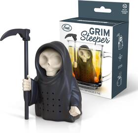 5309052 Genuine Fred Grim Steeper Reaper Reusable Silicone Tea Black/white