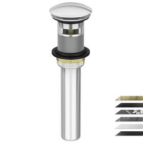 Sd-01bk-bn-1 Georkios All Metal Brushed Nickel Pop Up Drain With Big Cap
