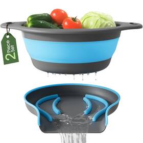 Sdc0166 Gevoli Strainer With Self-draining Base 5 Quart Over-sink Collapsible Kitchen Col