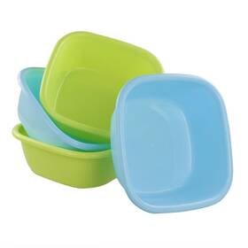 Ggbin 722892236250 8 Quart Plastic Small Wash Basins 4pack