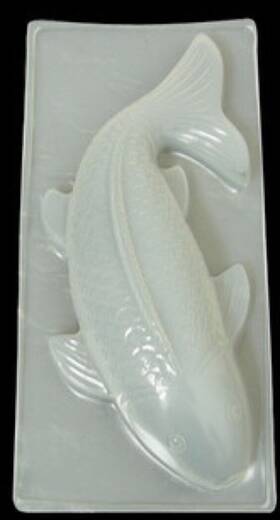 Giftshop12 635111992793 Plastic Koi Fish Goldfish Shaped Mold Size Large 12-inch