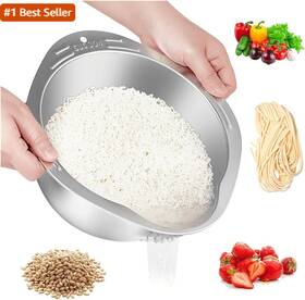 Xklsp01 Giuoiduo Giuoiduorice Washer Strainer Bowl - 4-in-1 Washing For Quinoa Stainless St