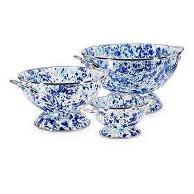 Golden Rabbit 619199997154 Enamelware - Set Of 3 Colanders Ocean