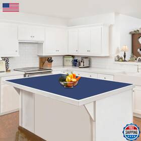 B0f8hdqjkf Goldleaf Large 48 Inch X32 Silicone Kitchen Counter Mat Non-slip Heat Resistant Deep Blue