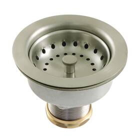 K112bn Gourmet Scape Kingston Brass Sink Basket Strainer Brushed Nickel Read