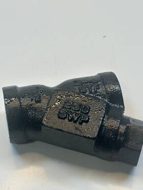 20h623 Granger Grainger Stf Cast Iron Y-strainer 1/2 In 250 Swp