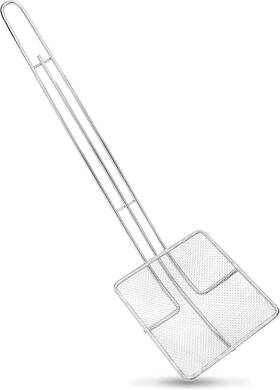 Skr-5 Great Credentials Square Fine Mesh Skimmer - 5 X Inch Strainer With 12 Silver Skr-5 Great Credentials Square Fine Mesh Skimmer - 5 X Inch Strainer With 12 Silver