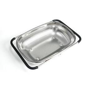 Greatlink 640486382872 Over Sink Expandable Colander - Fine Mesh Strainer Basket With Extendable Han