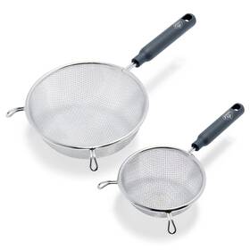 Greenlife 885837026863 Cooking Tools And Utensils 2 Piece Extra Fine Stainless Steel Mesh Strainer