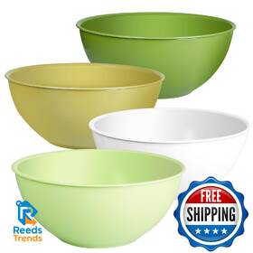 B0fg2tnfz3 Greentainer 4-piece Plastic Mixing Bowl Set 113oz Lightweight Serving Bowls La