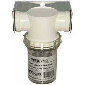 Groco 445041111187 3/4 Inch Fresh - Water Pump Strainer With Stainless Steel Basket