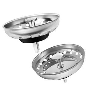 Gs-05056pl Gsplmm 2 Pack Kitchen Sink Strainer And Stopper Combo For 3-1/2 Inch Drain Stainless