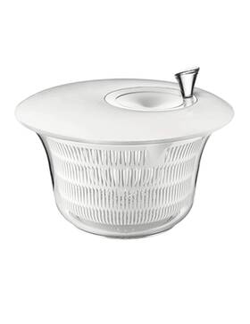 16826211 Guzzini Excellent Latina White Acrylic Salad Spinner/ Made In Italy