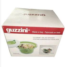Guzzini 826242318273 10 Inch Salad Spinner With Lid - Green Wash Spin And Dry Vegetable Guzzini 826242318273 10 Inch Salad Spinner With Lid - Green Wash Spin And Dry Vegetable