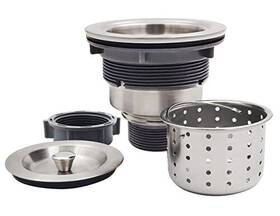 Gzila 705300850255 31/2inch Kitchen Sink Drain Strainer Assembly Kit Deep Waste Basket Wit