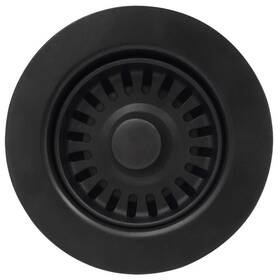 Gzila 705300850576 3-1/2 Inch Kitchen Sink Basket Strainer And Stopper Drain Assembly Matte Blac Gzila 705300850576 3-1/2 Inch Kitchen Sink Basket Strainer And Stopper Drain Assembly Matte Blac
