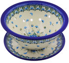 H0780i Polmedia Forget Me Not Colander With Plate 5902018037175