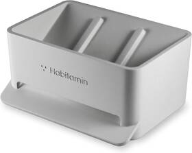 Habitamin Soapmate 1 All Soap Mate Slanted Dish With Self-draining And Drying Fast Light Grey Habitamin Soapmate 1 All Soap Mate Slanted Dish With Self-draining And Drying Fast Light Grey