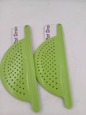 Handy Helpers 731015251735 Pot Drainer Bpa Free Green Kitchen Tool Lot Of 2 Strainers New
